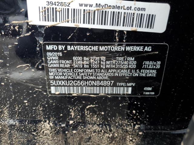 5UXKU2C56H0N84897 BMW X6 Xdrive35i