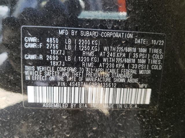 2023 SUBARU OUTBACK ON 4S4BTALC2P3135612