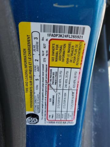 2015 FORD FOCUS SE - 1FADP3K24FL265921