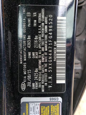5XXGN4A71FG496520 KIA OPTIMA EX