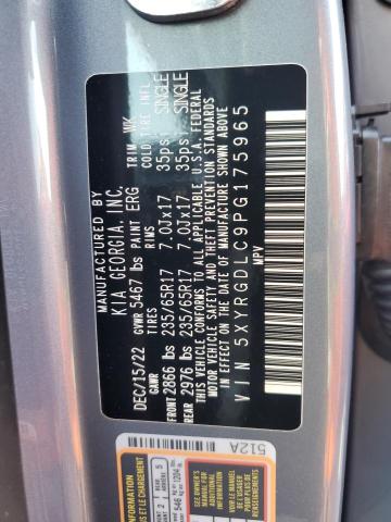 5XYRGDLC9PG175965 KIA SORENTO LX