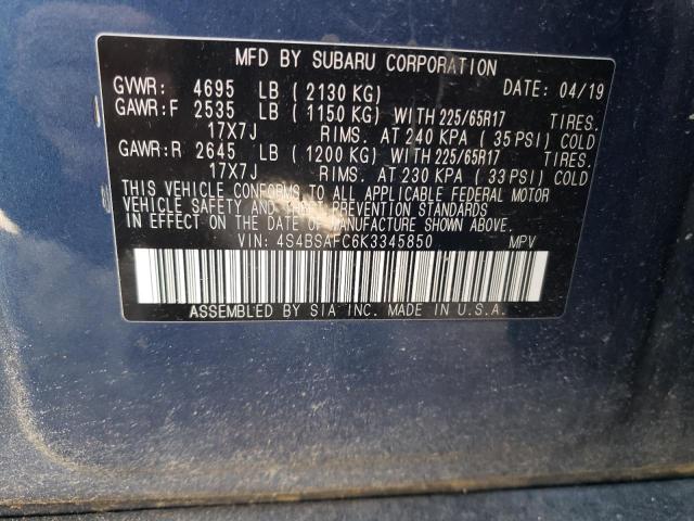 4S4BSAFC6K3345850 Subaru Outback 2.5i Premium