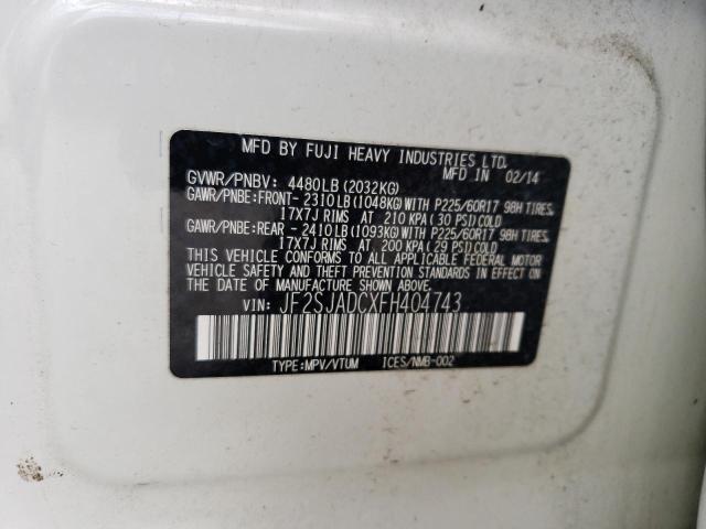 JF2SJADCXFH404743 Subaru Forester 2.5i Premium