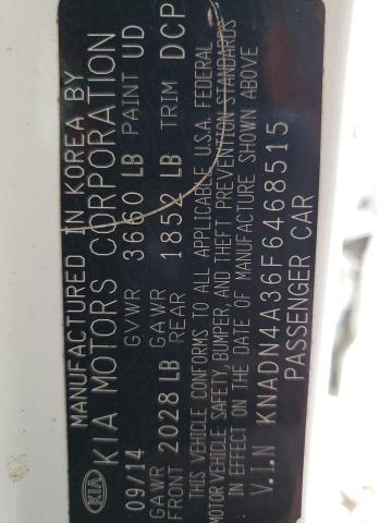 2015 KIA RIO EX - KNADN4A36F6468515