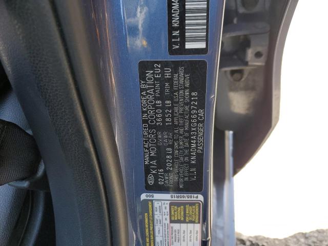 KNADM4A3XG6697218 KIA RIO LX