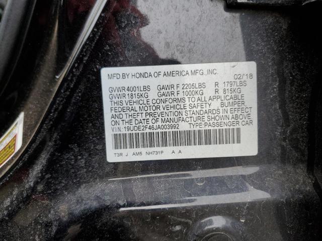 2018 ACURA ILX SPECIA 19UDE2F46JA003992