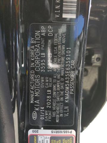 KNADM5A35E6359101 KIA RIO LX