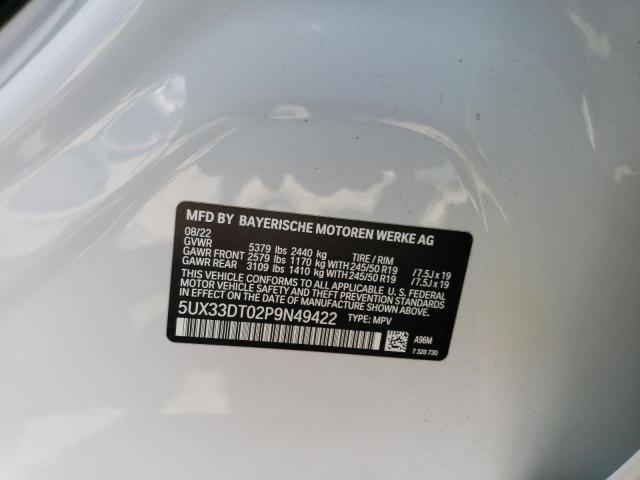 2023 BMW X4 XDRIVE3 - 5UX33DT02P9N49422