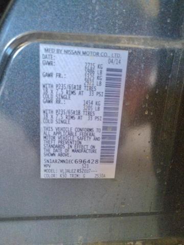 5N1AR2MN1EC696428 Nissan Pathfinder S