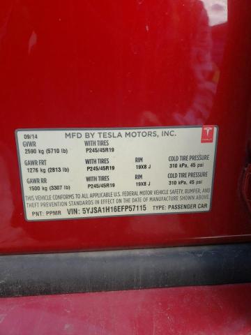5YJSA1H16EFP57115 Tesla MODEL S