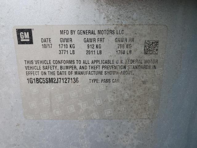 2018 CHEVROLET CRUZE LS - 1G1BC5SM2J7127136