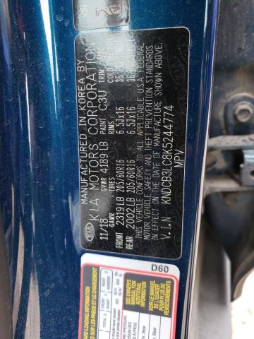 KNDCB3LC8K5244774 KIA NIRO FE
