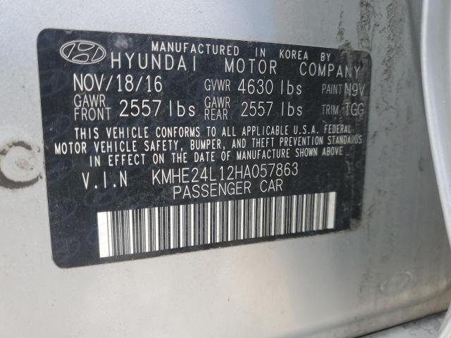 KMHE24L12HA057863 Hyundai SONATA HYBRID
