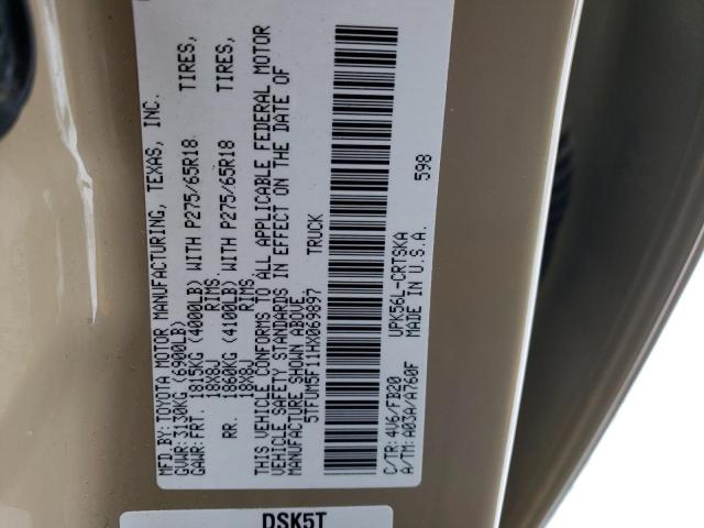 2017 TOYOTA TUNDRA DOU - 5TFUM5F11HX069897