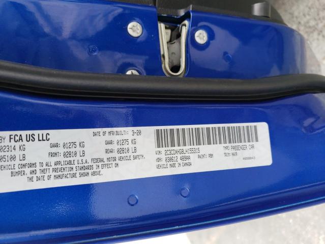 2C3CDXHG8LH155315 Dodge CHARGER GT