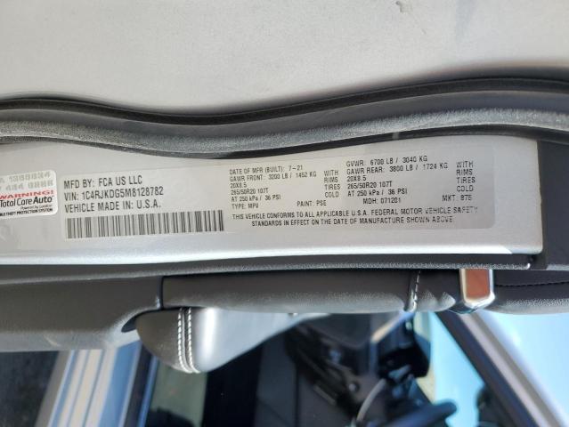 1C4RJKDG5M8128782 Jeep Grand Cherokee L Overland