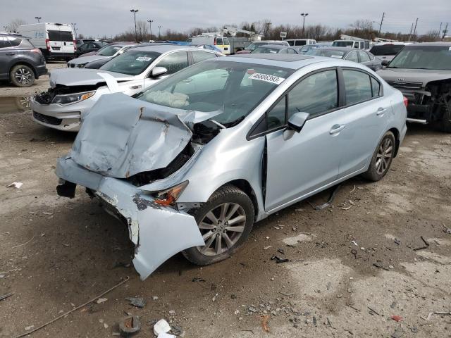 Salvage cars for sale from Copart Indianapolis, IN: 2012 Honda Civic EX