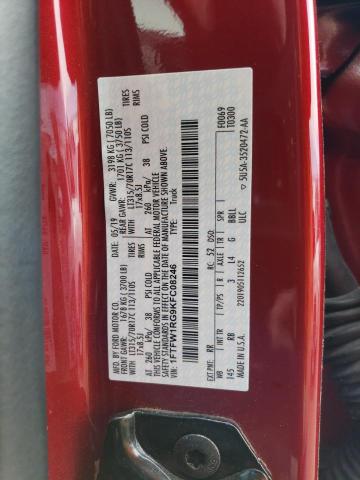 1FTFW1RG9KFC08246 Ford F150 Raptor