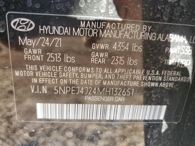 2021 HYUNDAI SONATA SEL - 5NPEJ4J24MH132651