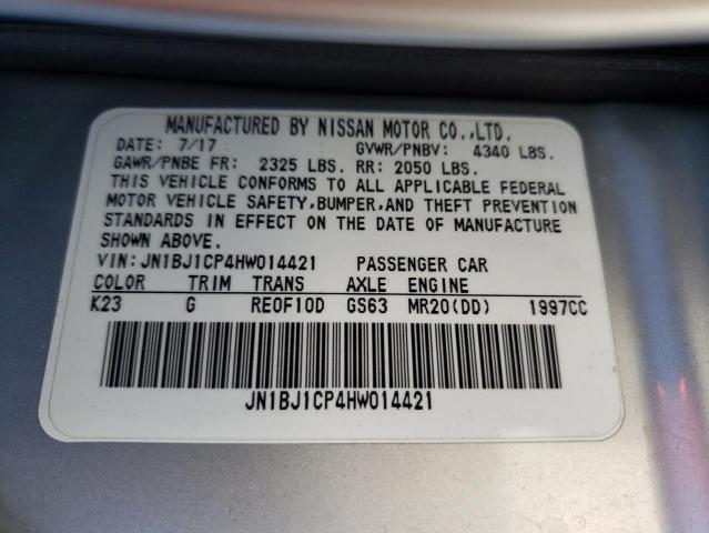JN1BJ1CP4HW014421 Nissan Rogue Sport S
