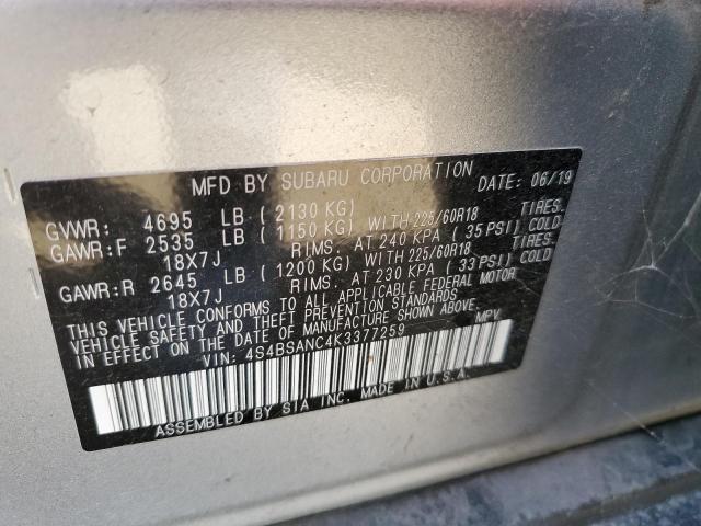 4S4BSANC4K3377259 Subaru Outback 2.5i Limited