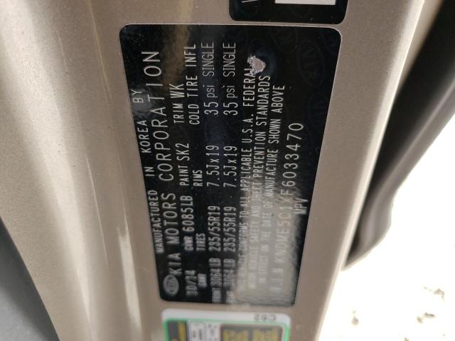 2015 KIA SEDONA SXL - KNDME5C1XF6033470