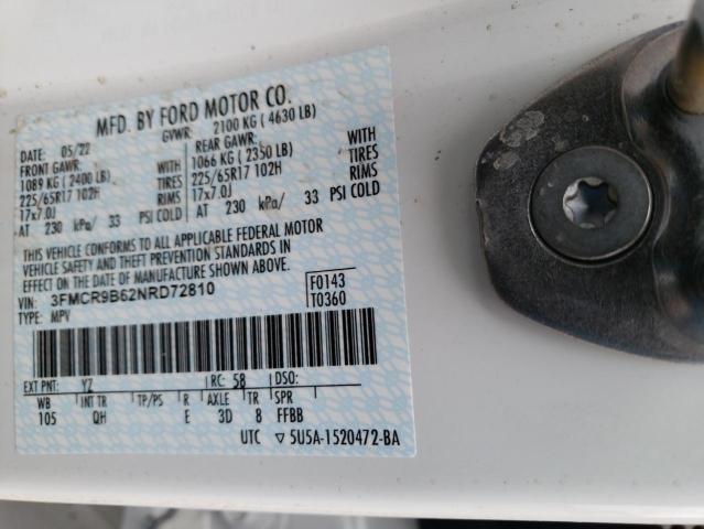 2022 FORD BRONCO SPO 3FMCR9B62NRD72810