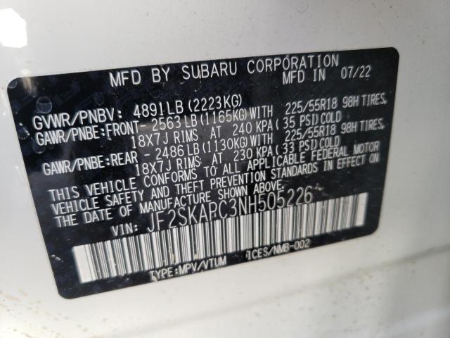 JF2SKAPC3NH505226 Subaru Forester Limited