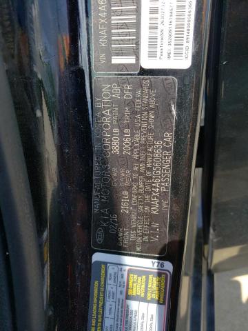 KNAFX4A61G5608636 KIA FORTE LX