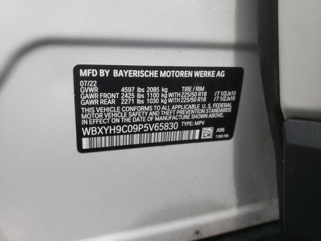 2023 BMW X2 SDRIVE2 WBXYH9C09P5V65830