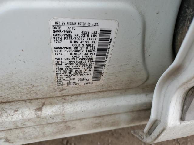 JN8AS5MT8FW670941 Nissan Rogue Select S
