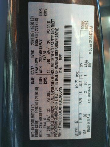 1FMCU0JD8HUE96619 Ford Escape Titanium