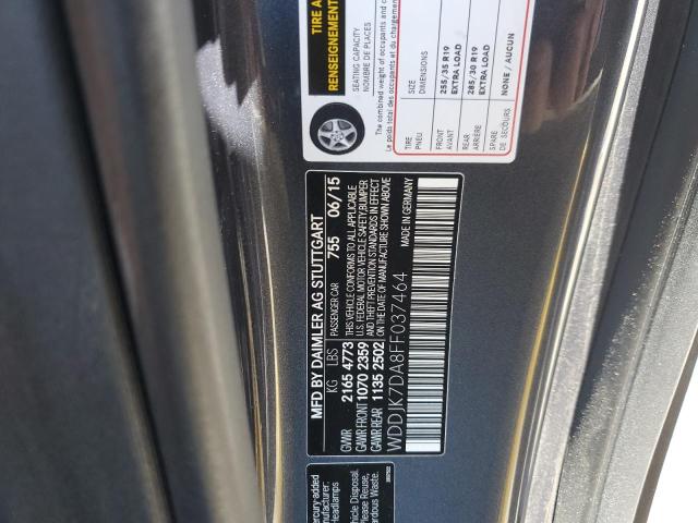 2015 MERCEDES-BENZ SL 550 - WDDJK7DA8FF037464