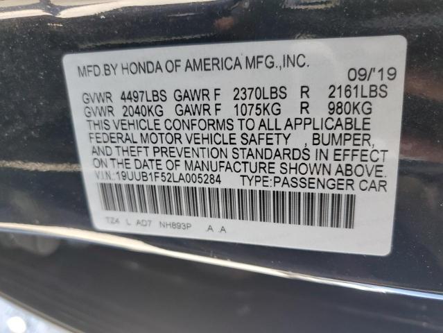 19UUB1F52LA005284 Acura Tlx Technology