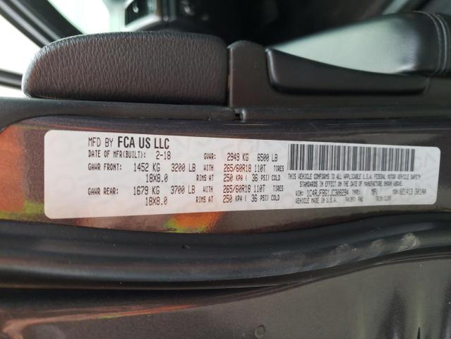 1C4RJFBG1JC308294 Jeep Grand Cherokee Limited