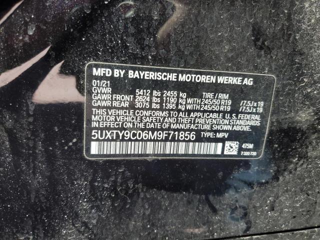 5UXTY9C06M9F71856 2021 BMW X3, photo no. 12