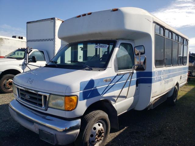 Salvage Trucks with No Bids Yet For Sale at auction: 2003 Ford Econoline E450 Super Duty Cutaway Van