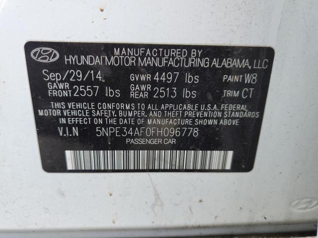 5NPE34AF0FH096778 Hyundai Sonata Sport