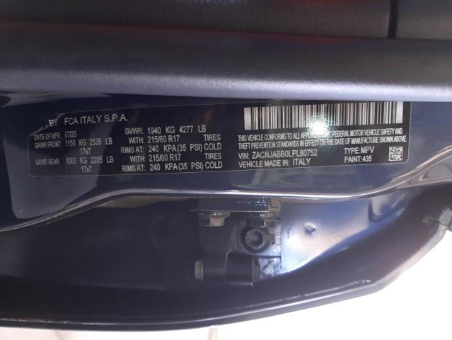 ZACNJABB0LPL80752 Jeep Renegade Latitude