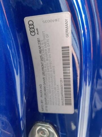 2017 AUDI A5 SPORT - WAUD2AFR3HA001251