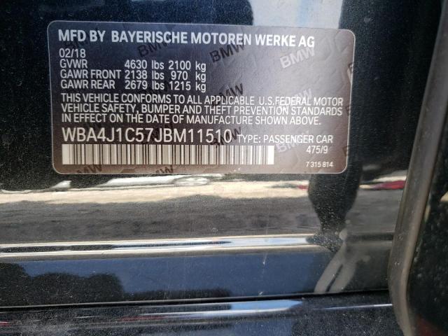 2018 BMW 430I GRAN - WBA4J1C57JBM11510