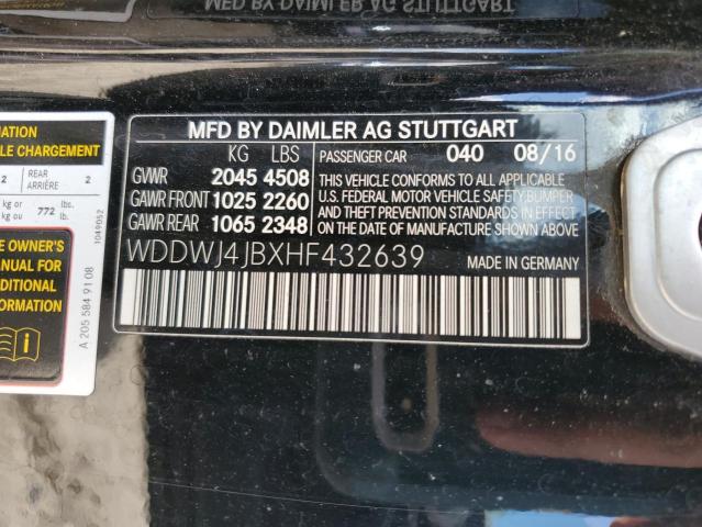 WDDWJ4JBXHF432639 Mercedes-Benz C 300