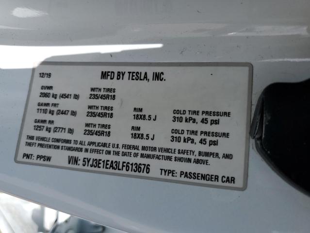 5YJ3E1EA3LF613676 Tesla MODEL 3