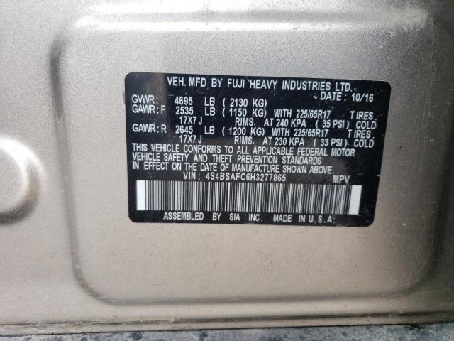 4S4BSAFC6H3277865 Subaru Outback 2.5i Premium