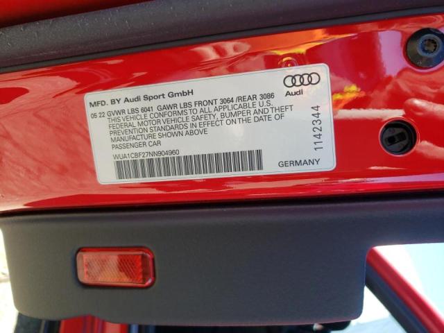 2022 AUDI RS6 WUA1CBF27NN904960