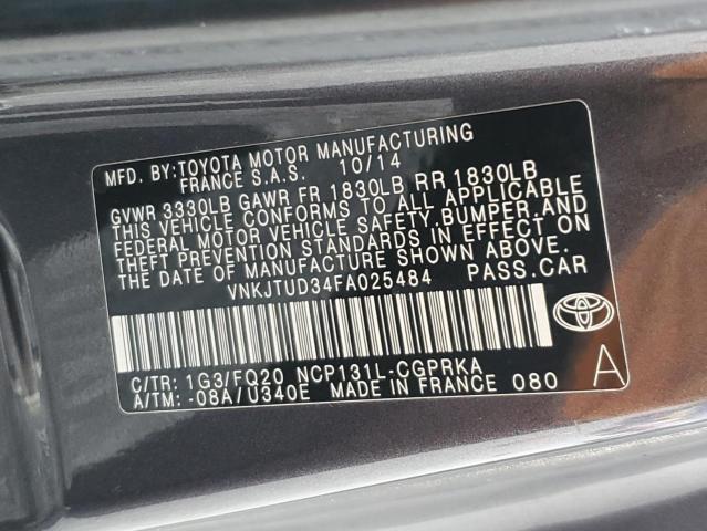 VNKJTUD34FA025484 Toyota Yaris