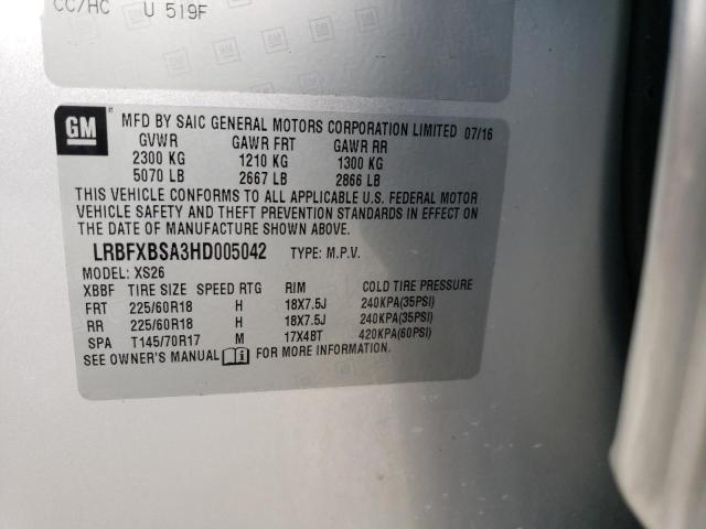 LRBFXBSA3HD005042 Buick Envision Essence