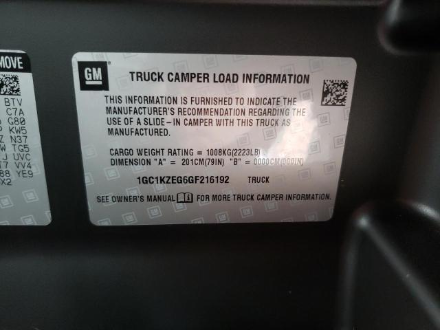 2016 CHEVROLET 3500 - 1GC1KZEG6GF216192