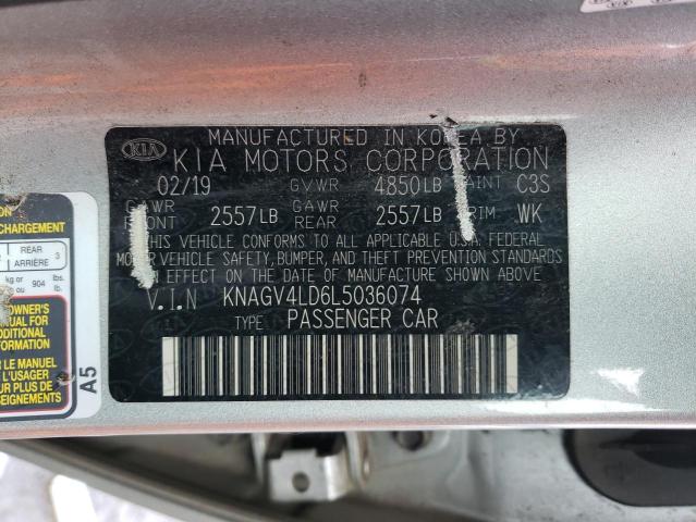 2020 KIA OPTIMA PLU KNAGV4LD6L5036074