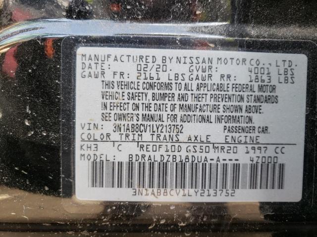 3N1AB8CV1LY213752 Nissan SENTRA SV
